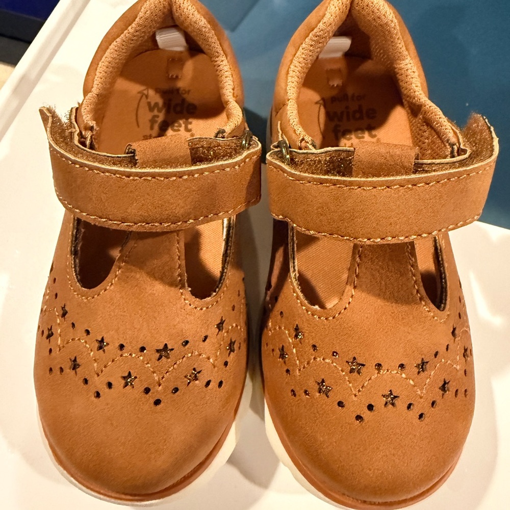 Brown Stride Rite Mary Janes